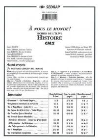 Histoire, CM2 : fichier de l'élève