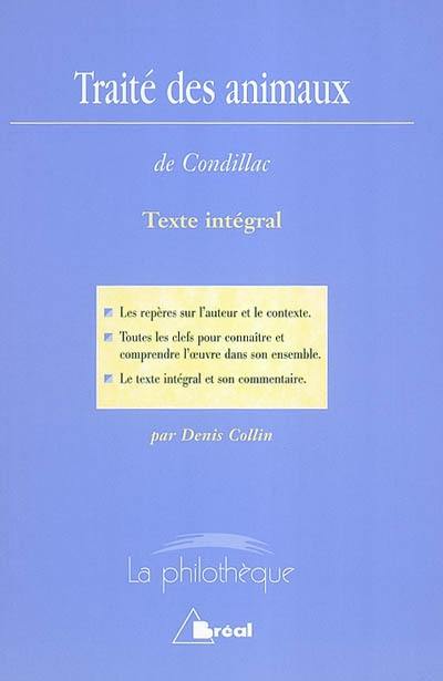 Traité des animaux, Condillac : texte intégral