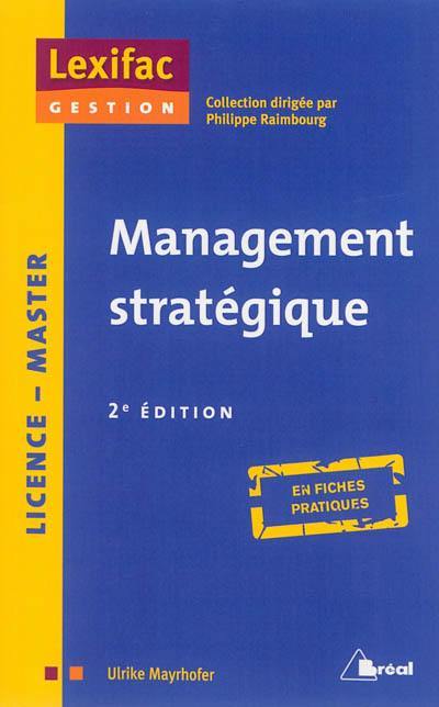 Management stratégique : licence, master