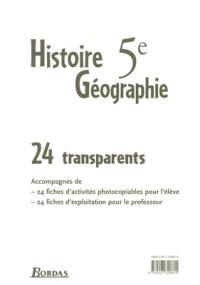 Histoire-géographie 5e : pochette de transparents