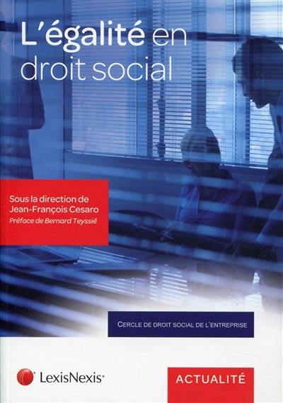L'égalité en droit social : pragmatisme et prospective L'égalité en droit social : pragmatisme et prospective