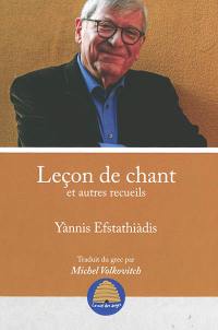 Leçon de chant : et autres recueils