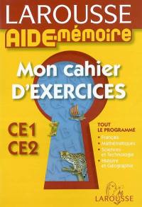 Aide-mémoire, mon cahier d'exercices CE1, CE2