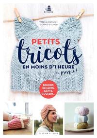 Petits tricots en moins d'1 heure ou presque ! : bonnet, écharpe, gants, coussin...