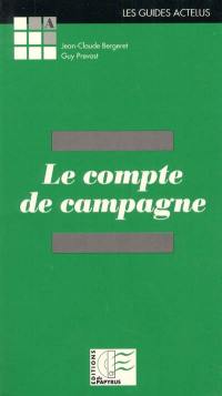 Le compte de campagne