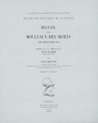 Recueil des rouleaux des morts : VIIIe siècle-vers 1536. Vol. 3. 1400-1451