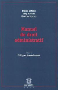 Manuel de droit administratif