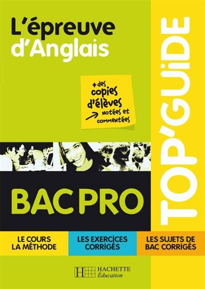 L'épreuve d'anglais, bac pro