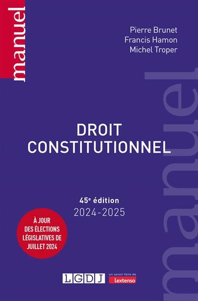 Droit constitutionnel : 2024-2025