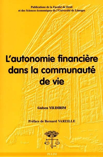 L'autonomie financière dans la communauté de vie