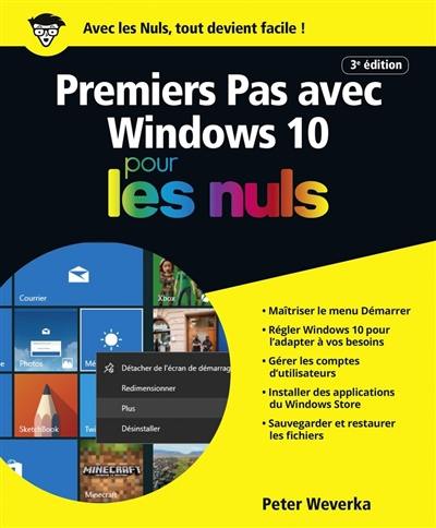 Premiers pas avec Windows 10 pour les nuls