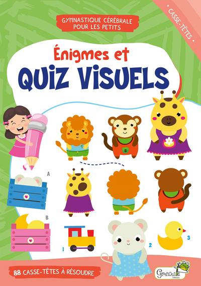 Enigmes et quiz visuels : casse-têtes : 88 mini-quiz, 6+