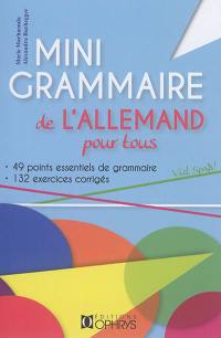 Mini grammaire de l'allemand pour tous