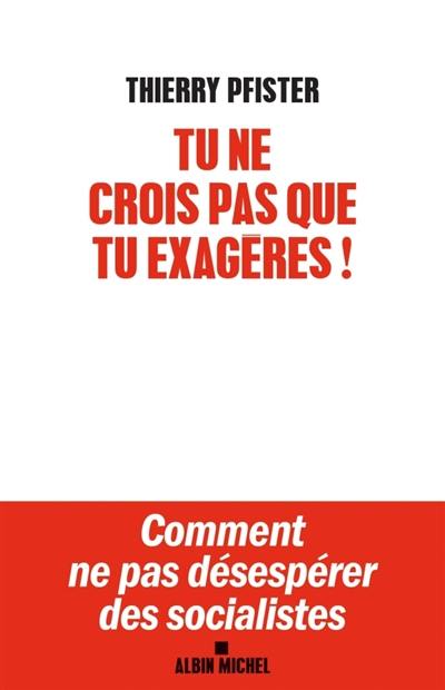 Tu ne crois pas que tu exagères ! : comment ne pas désespérer des socialistes