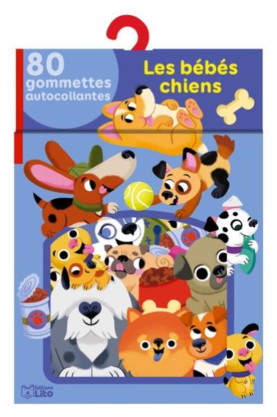 Les bébés chiens : 80 gommettes autocollantes