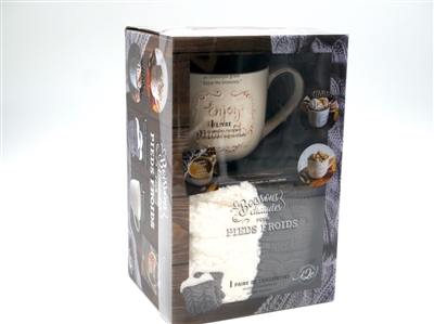 Coffret gris : boissons chaudes pour pieds froids !