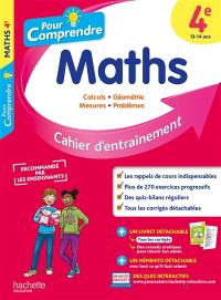 Pour comprendre les maths 4e : cahier d'entraînement