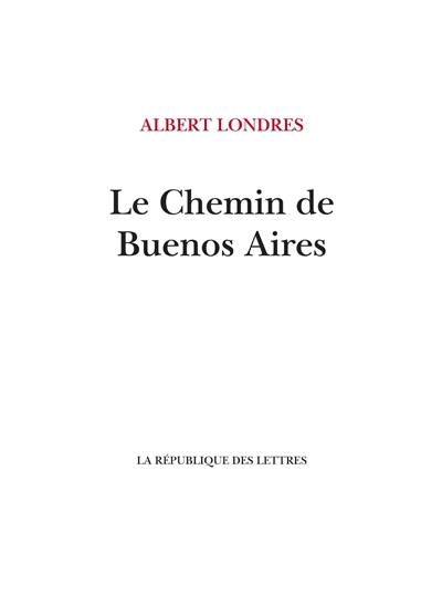 Le chemin de Buenos Aires