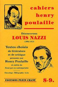 Cahiers Henry Poulaille, n° 8-9. Découvrons Louis Nazzi (1884-1913)