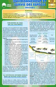 Biologie 3 : environnement et survie des espèces