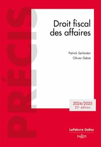 Droit fiscal des affaires : 2024-2025