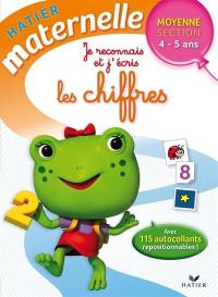 Je reconnais et j'écris les chiffres : moyenne section 4-5 ans