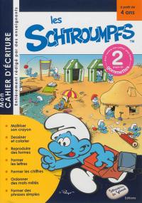 Mon cahier d'écriture les Schtroumpfs : à partir de 4 ans