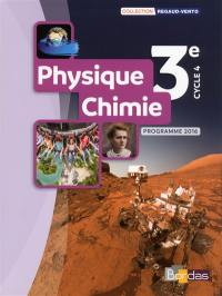 Physique chimie 3e, cycle 4 : programme 2016