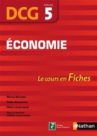 Economie, DCG épreuve 5