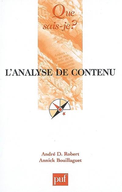 L'analyse de contenu