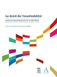 Le droit de l'insolvabilité : analyse panoramique de la réforme