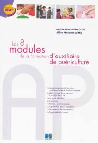 Les 8 modules de la formation d'auxiliaire de puériculture