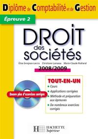 Droit des sociétés, épreuve 2