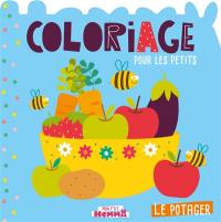 Le potager : coloriage pour les petits