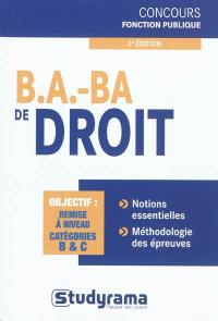 B.a.-ba de droit : objectif, remise à niveau, catégories B & C