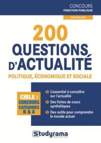 200 questions d'actualité politique, économique et sociale