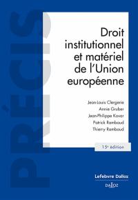 Droit institutionnel et matériel de l'Union européenne : 2024