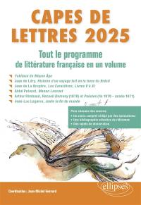 Capes de lettres 2025 : tout le programme de littérature française en un volume