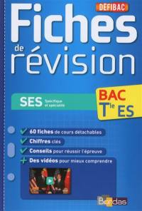 SES spécifique et spécialité, bac terminale ES : fiches de révision