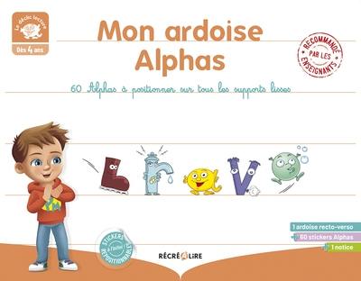 Mon ardoise Alphas : 60 Alphas à positionner sur tous les supports lisses