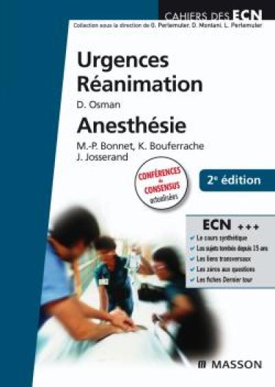 Urgences, réanimation, anesthésie