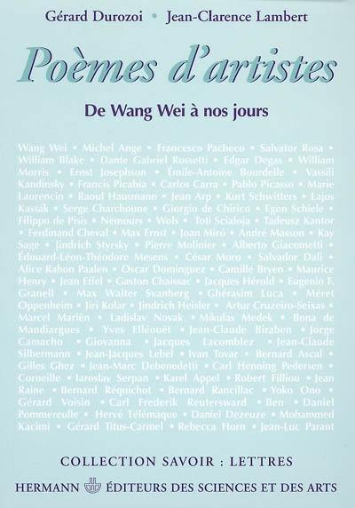 Poèmes d'artistes : de Wang Wei à nos jours