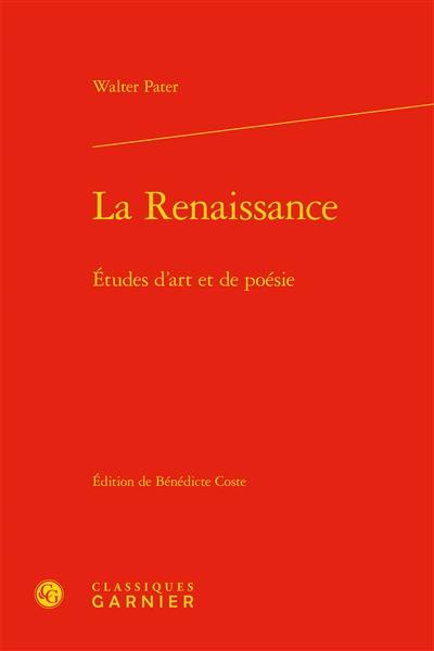 La Renaissance : études d'art et de poésie