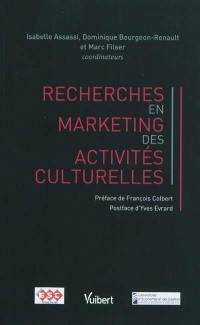 Recherches en marketing des activités culturelles