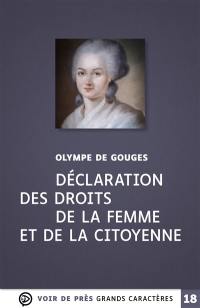 Déclaration des droits de la femme et de la citoyenne