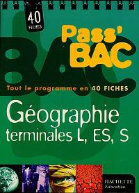 Géographie, terminales L, ES, S