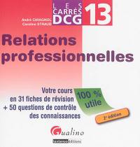 Relations professionnelles : votre cours en 31 fiches de révision + 50 questions de contrôle des connaissances