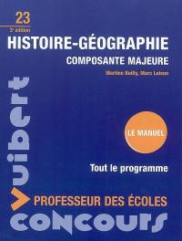 Histoire géographie : composante majeure