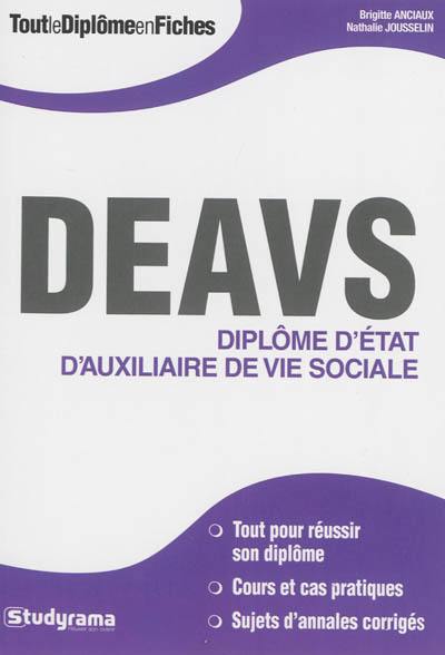 DEAVS : diplôme d'Etat d'auxiliaire de vie sociale