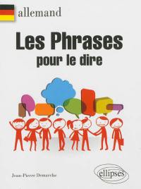 Les phrases pour le dire : allemand